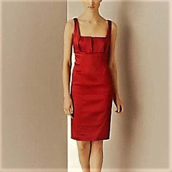 Calvin Klein Dresses & Skirts - Calvin Klein Red Stain Cocktail Dress Size 8 NWT